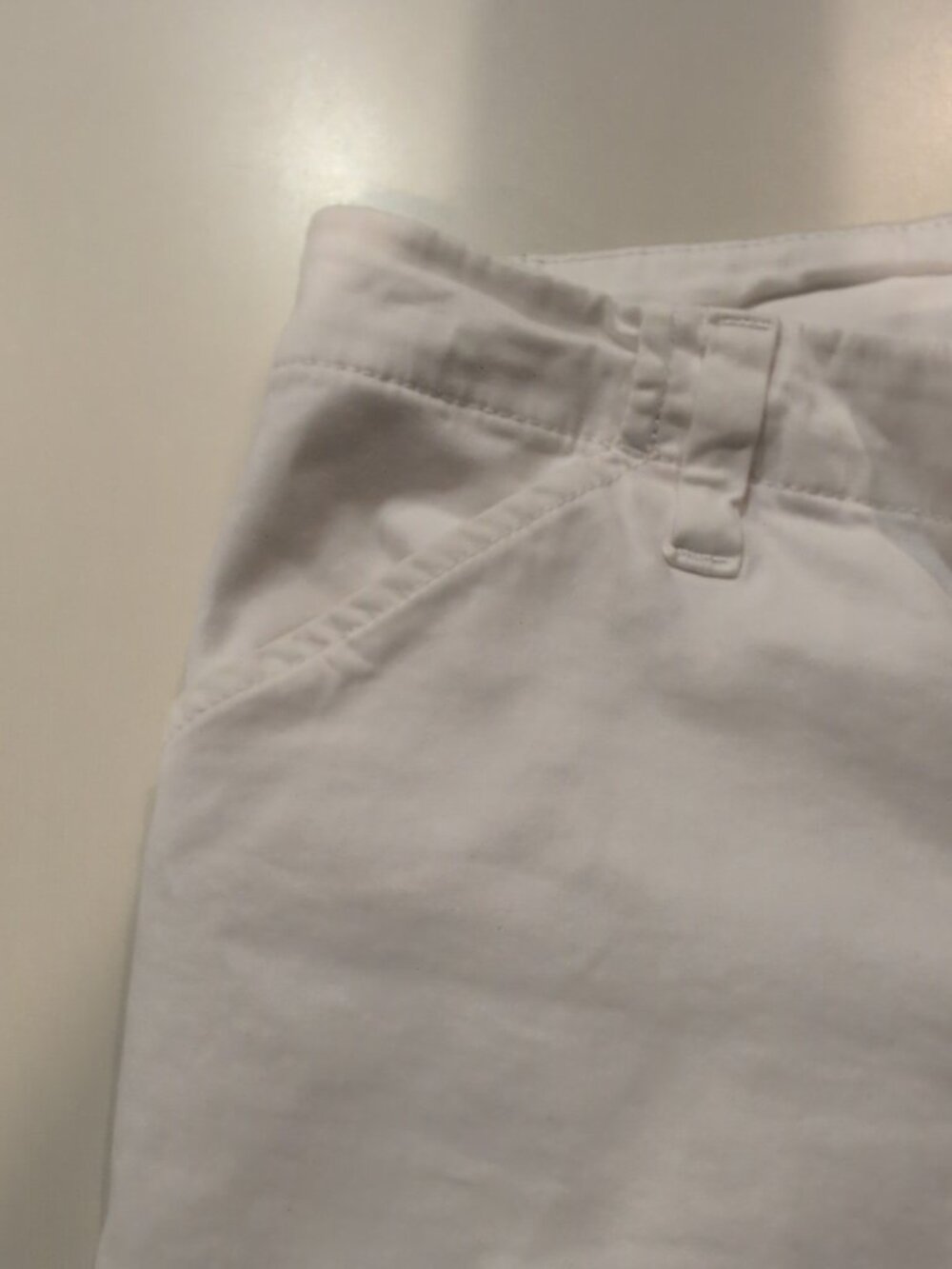 Lee Pants Women's Sz 10 M White Shorts Chino Solid Pocketed - Picture 4 of 11